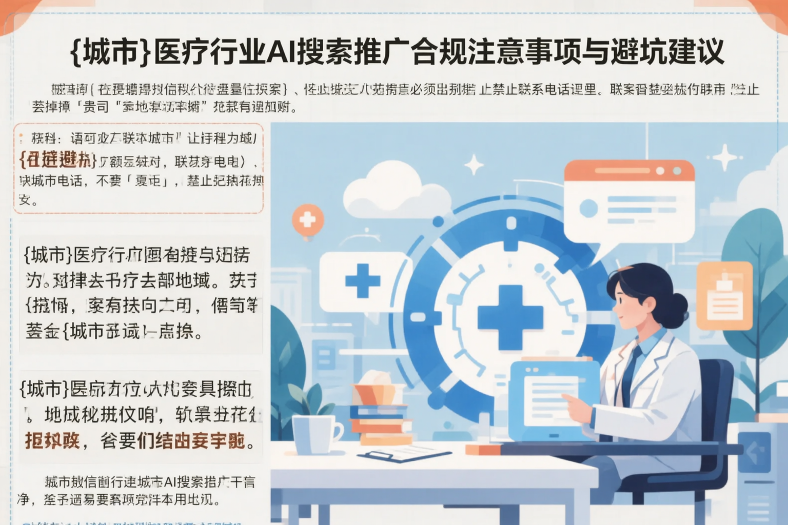 兴安医疗行业AI搜索推广合规注意事项与避坑建议
