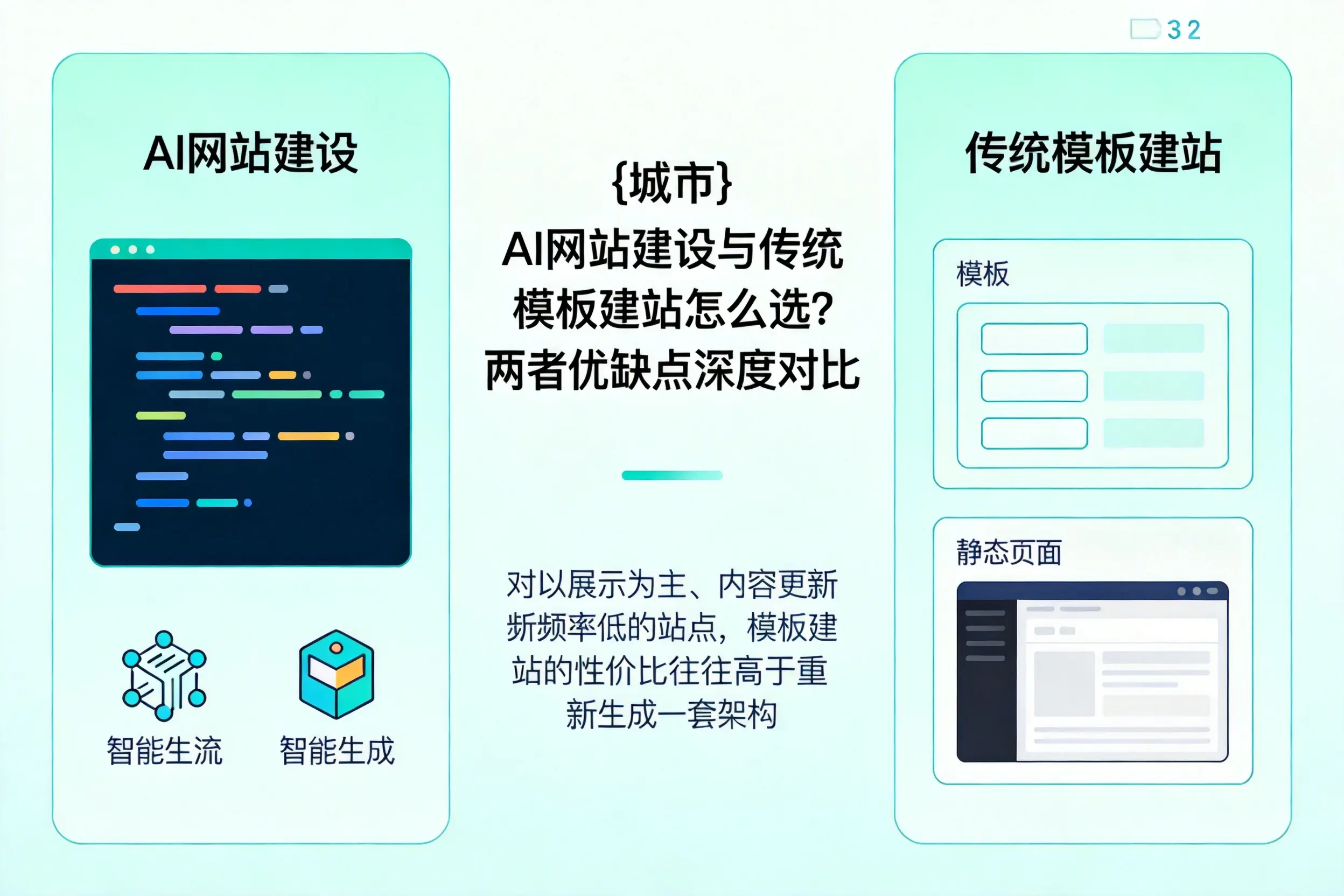 兴安AI网站建设与传统模板建站怎么选？两者优缺点深度对比