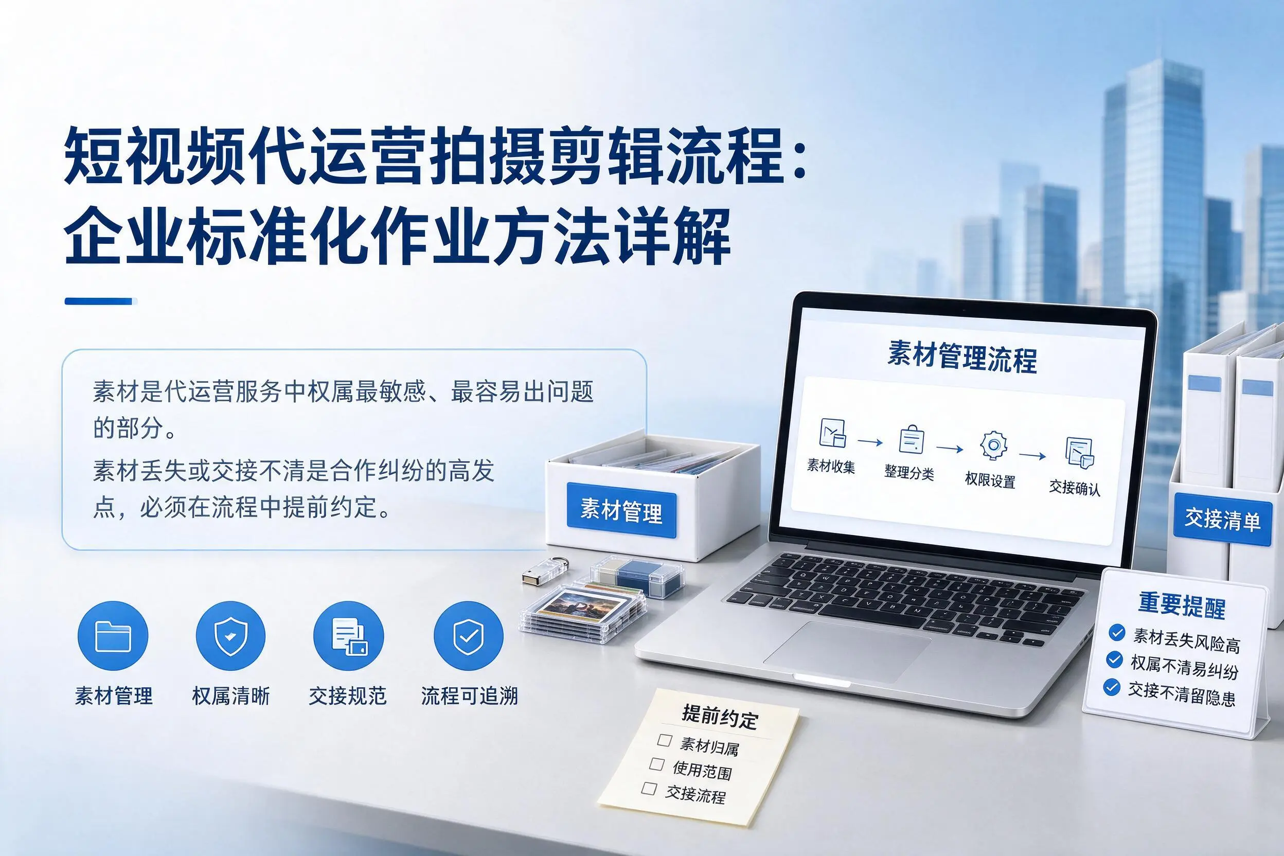 短视频代运营拍摄剪辑流程:兴安企业标准化作业方法详解